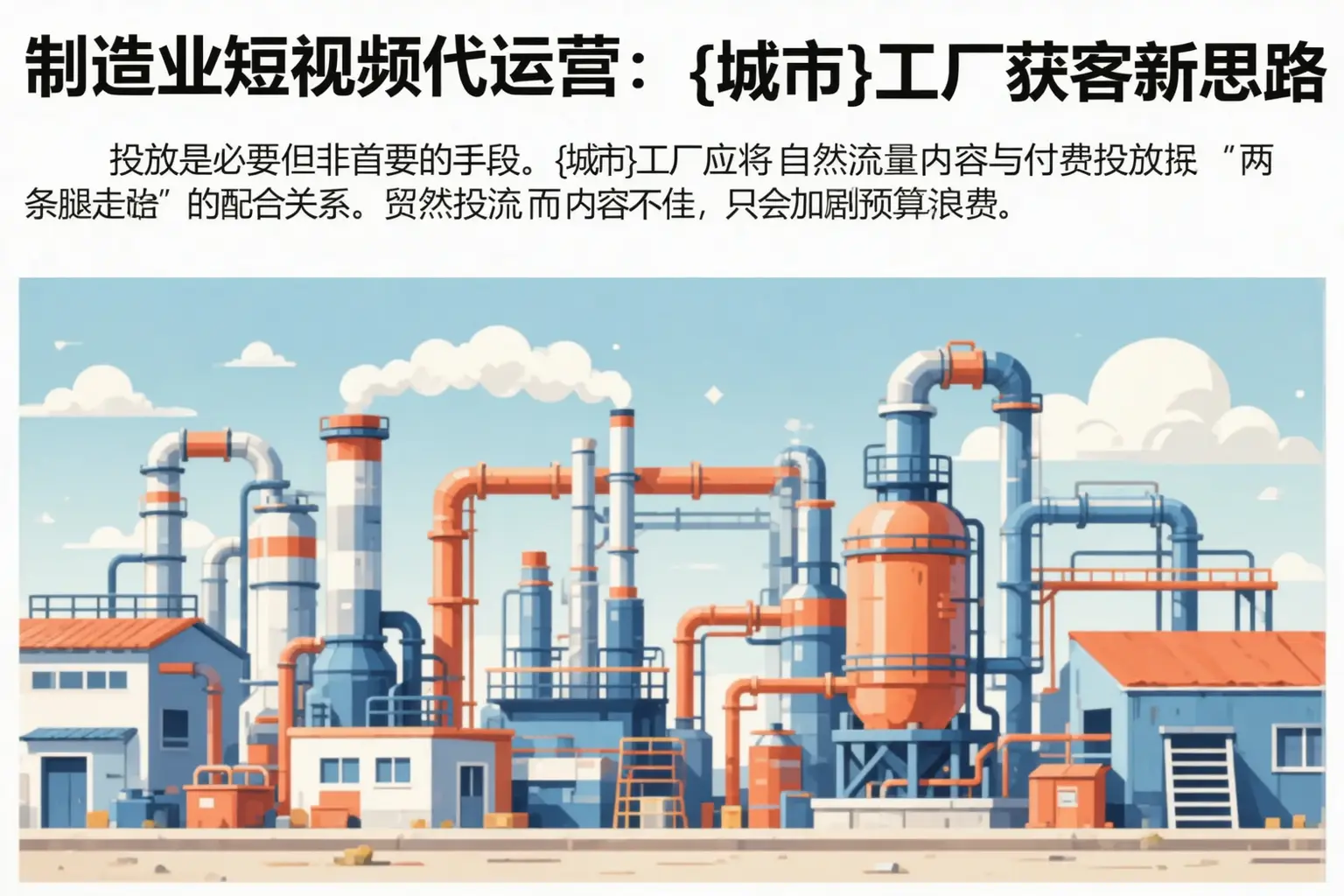 制造业短视频代运营：古塔工厂获客新思路